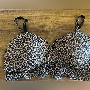 VS PINK Leopard Print Women's Bralette size S